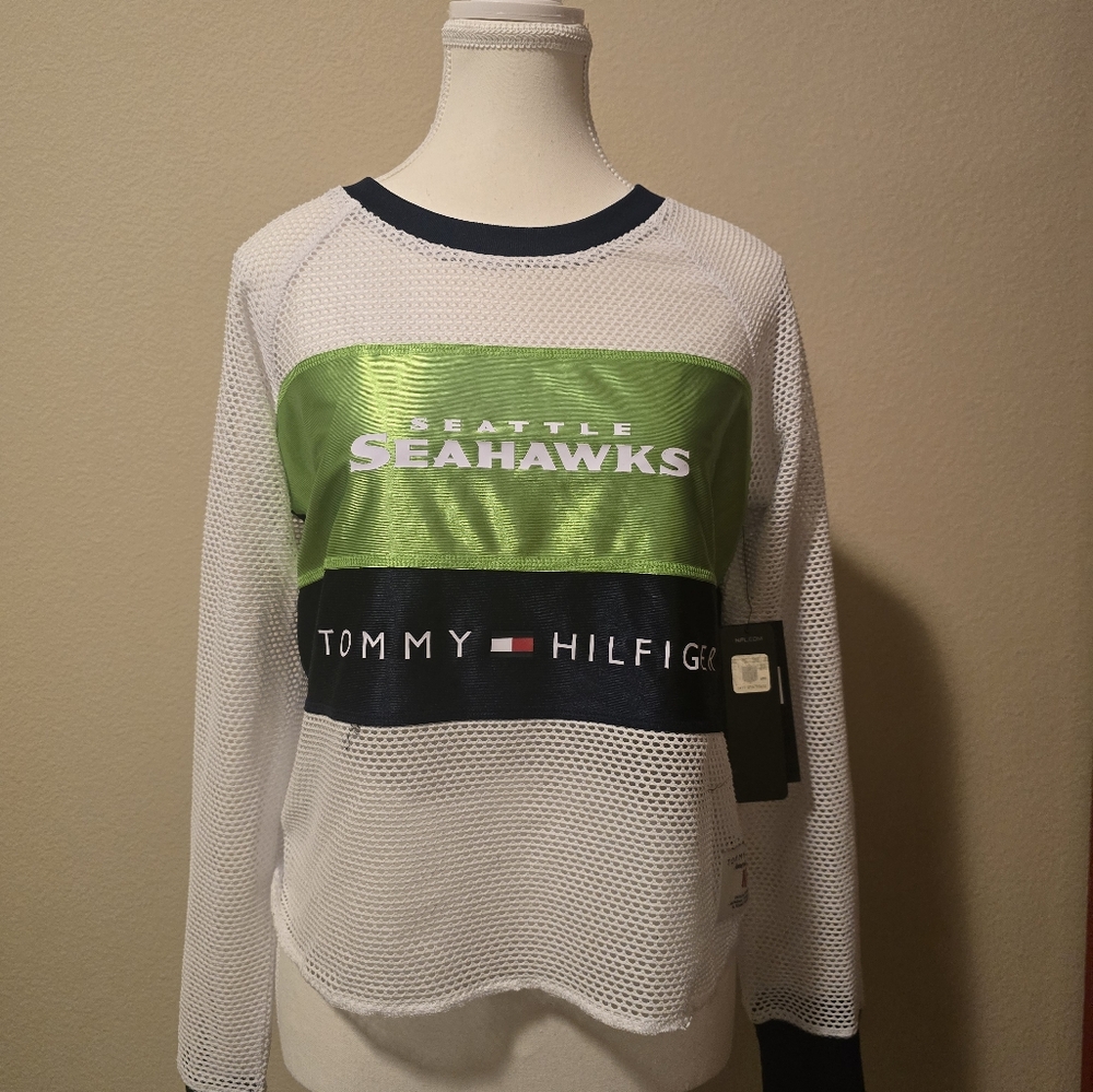 Tommy Hilfiger X NFL Seahawks Mesh Shirt NWT